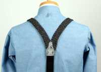 AT-6ST-BK Albert Thurston Dây đai đeo Quần Chữ Y Black Linen Dây Tết[Lễ Phục Kiện Trang Trọng] ALBERT THURSTON Ảnh phụ