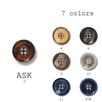 アスク Nút polyester sản xuất tại Ý dùng cho vest và áo khoác