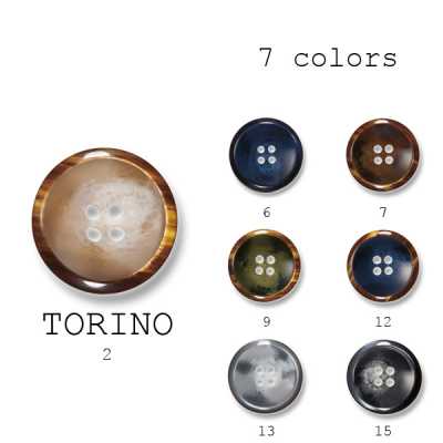 トリノ Nút polyester sản xuất tại Ý dành cho vest và áo khoác